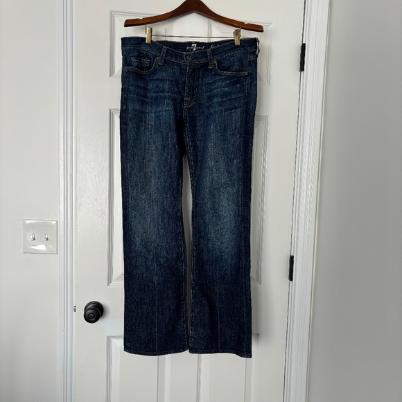 7 For All Mankind Bootcut Women's Denim Jeans in Dark Wash Size 31 - Picture 7 of 8